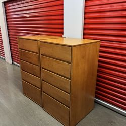 Solid Wood Five Drawer Dressers (Lot)