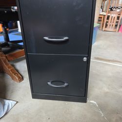 Free Black 2 Drawer File Cabinet 