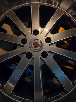 22" rims 5 star brand new tires $550