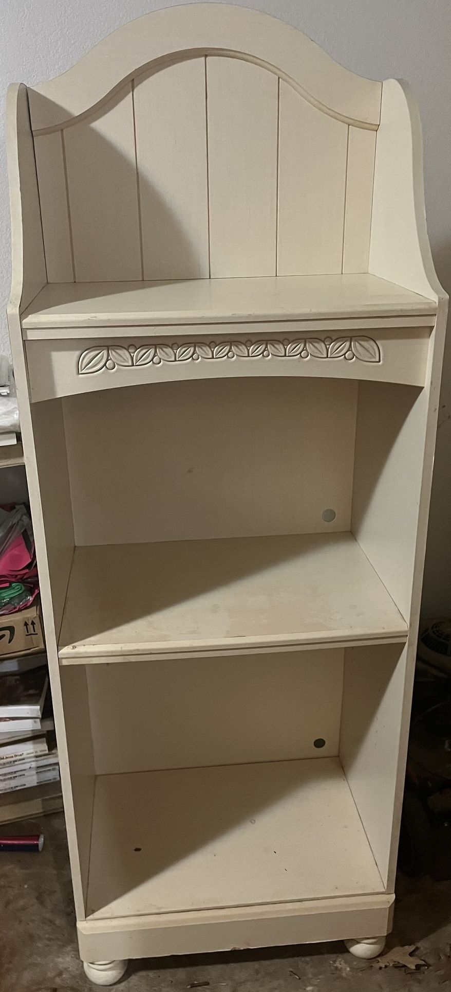Wooden Cream Cottage Retreat 3 Shelf Bookcase By Ashley