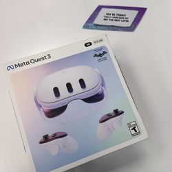 Meta Quest 3 Breakthrough Mixed Reality New - Pay $1 DOWN AVAILABLE - NO CREDIT NEEDED