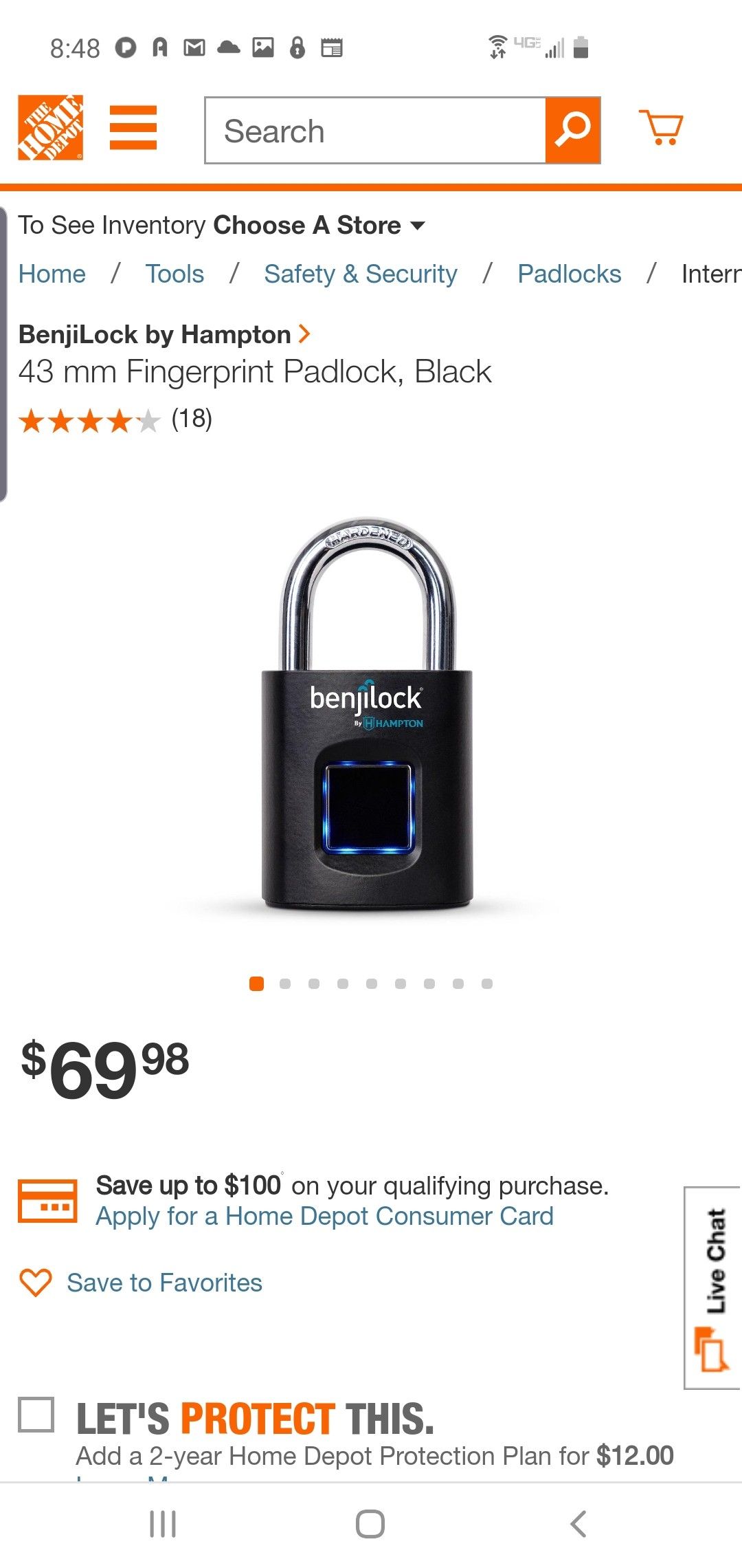 Fingerprint lock
