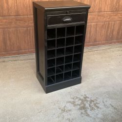 Pottery Barn Wine Storage Shelf Grid Base With Drawer