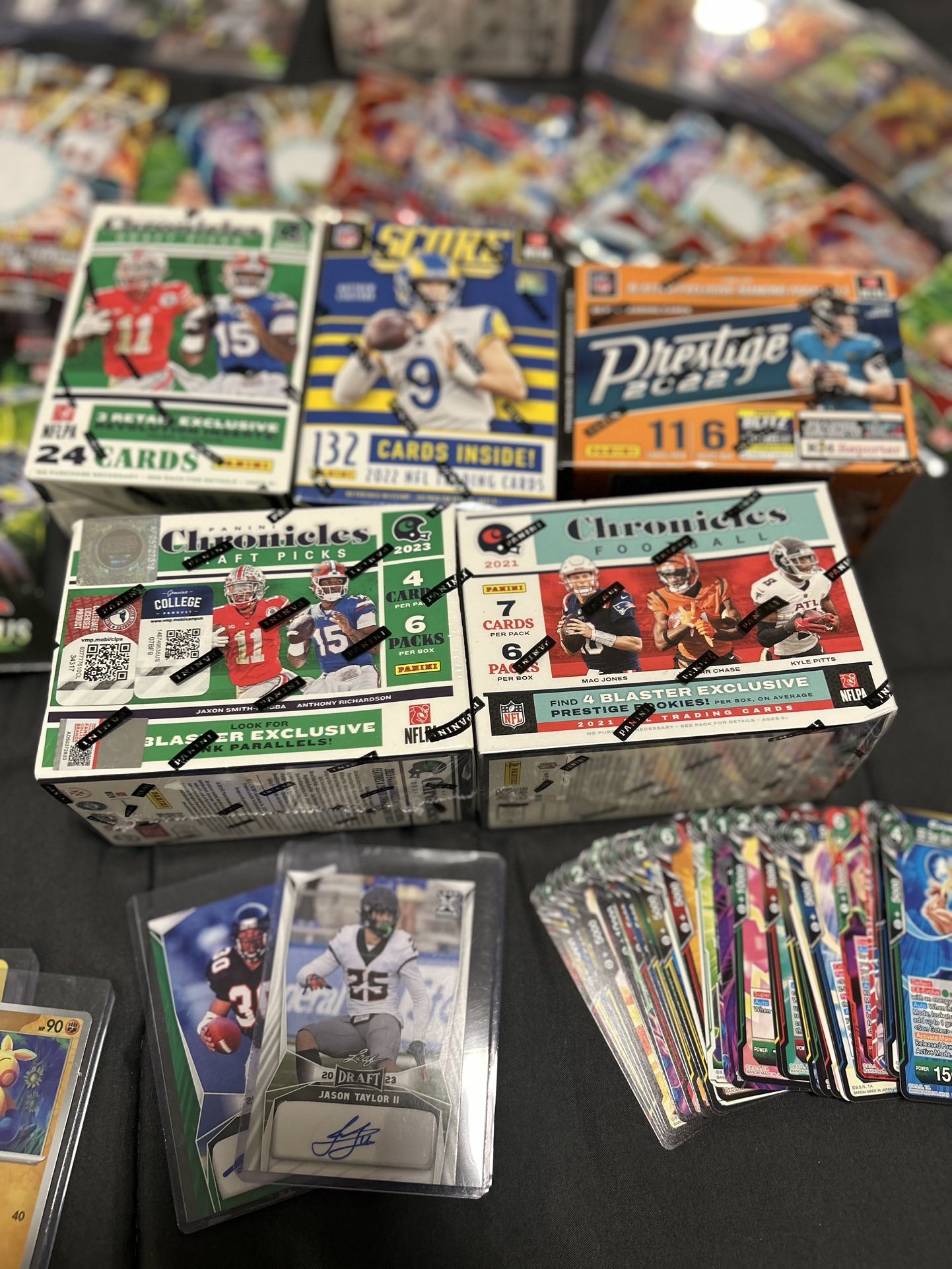 Sports Cards!! Pokémon cards!! Dragon Ball Z Cards! My Hero Cards!!