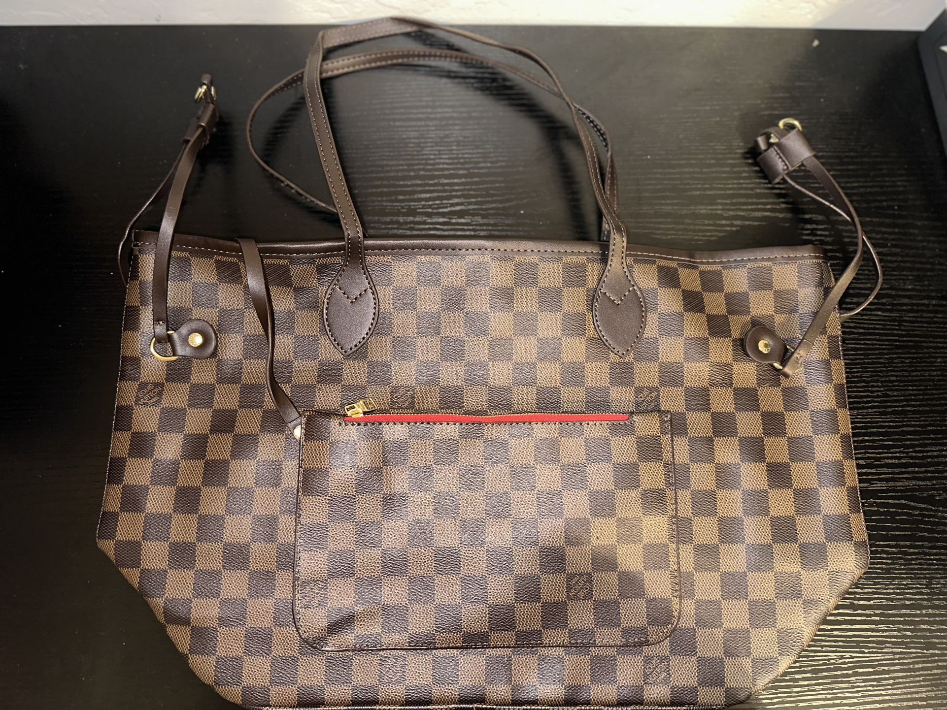 LV, Neverfull MM, Brown/Cherry, Damier Ebene, Brand New, *Shipping Only📦*