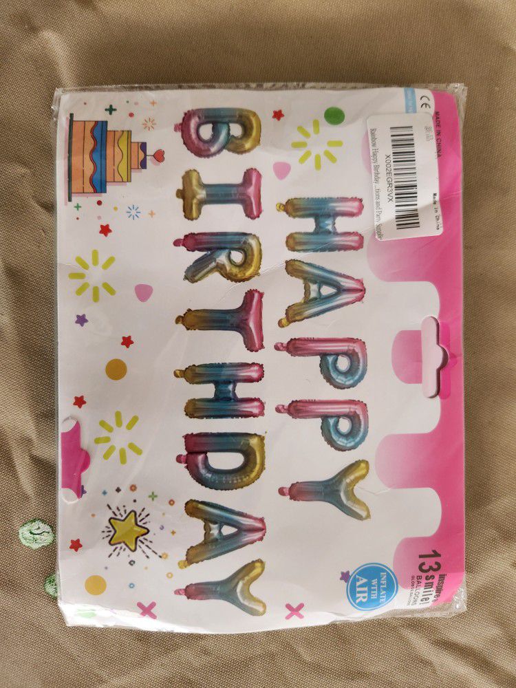 Happy Birthday ballons