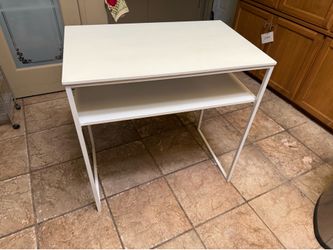 White Home Office Desk