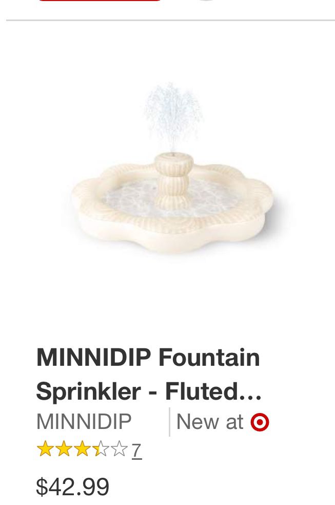 MINNIDIP Fountain Sprinkler - Fluted