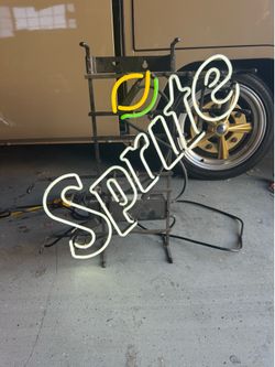 Sprite neon light man cave garage