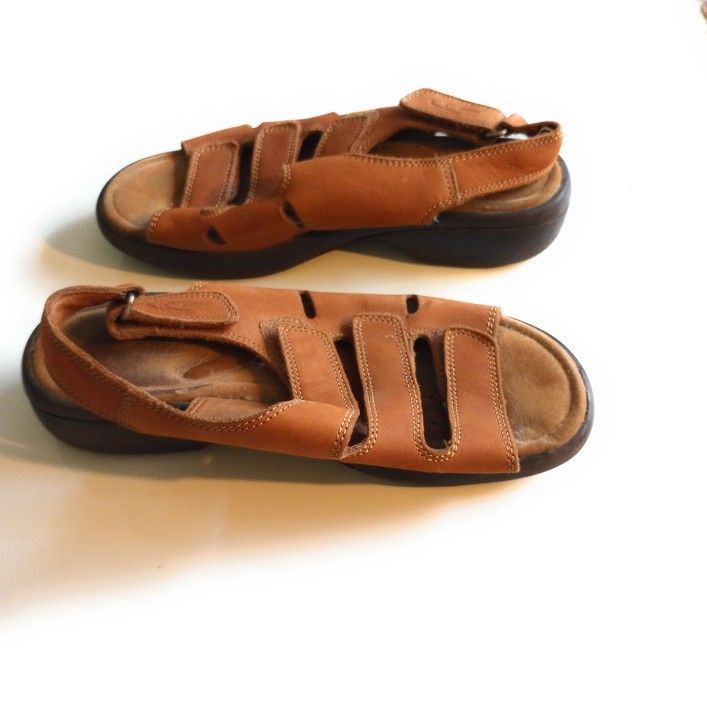 Dr Scholl's Women's Leather Sandals Holly (contact info removed) Brown Size 5.5
