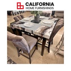 Modern Counter Height Dining 5-Piece Set