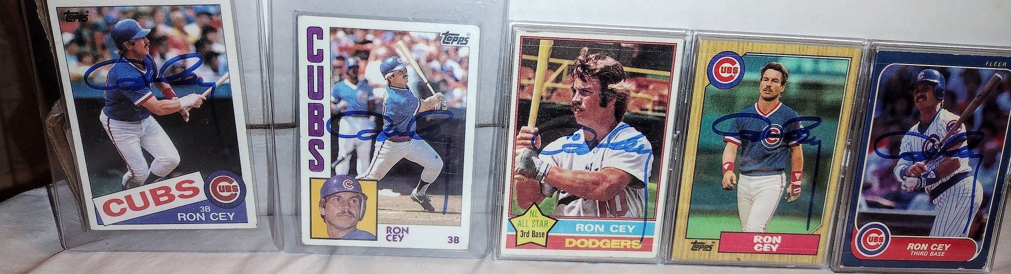 Ron Cey Autograph Baseball Lot