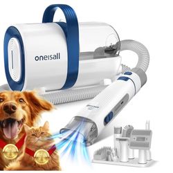 Oneisall Dog Hair Vacuum & Dog Grooming Kit,   L