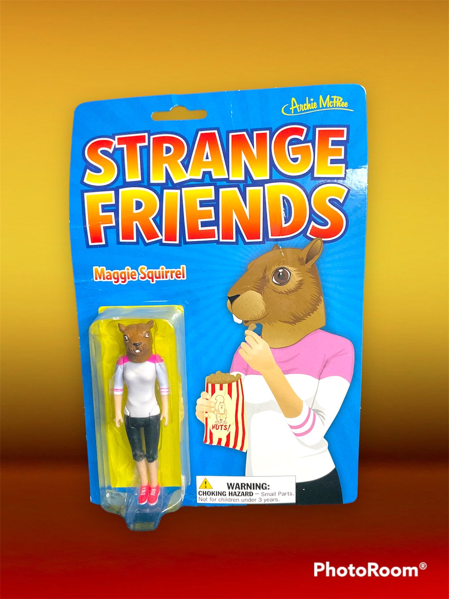 Strange Friends Action Figure- Maggie The Squirrel- Archie McPhee’s Fun Unique Unusual Gifts