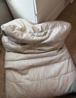 Gray bean bag chair