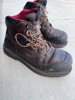 Irish setter steel toe boots.