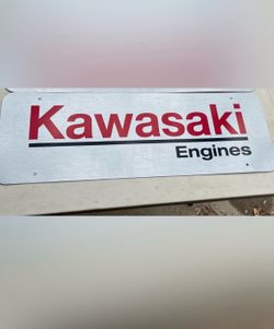 Kawasaki motor company  Measures 36” x 12”