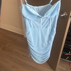 Brand New Blue Corset Dress
