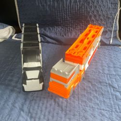 Two Toy Trucks Of Hot Wheels and Mediary