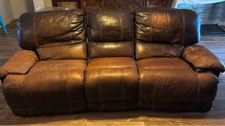 Free reclining, couch and loveseat
