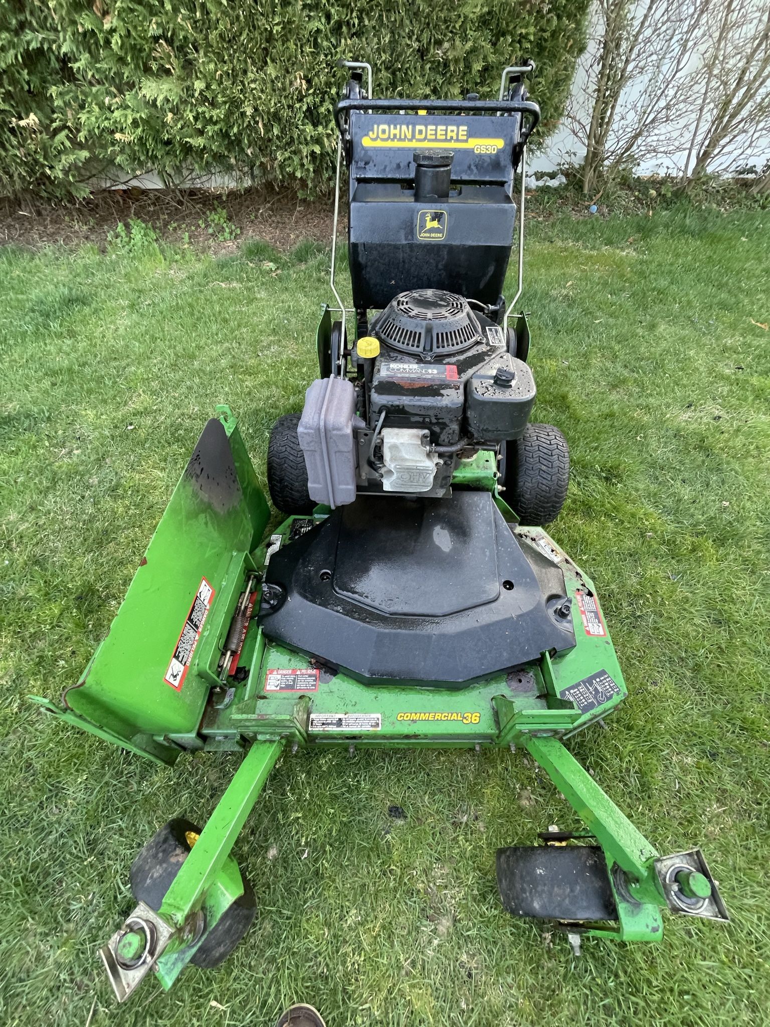 John deere gs30 walk behind mower sales