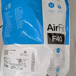 Resmed Airfit F40 Full Face Cpap Mask Complete System - Medium Cushion Standard Headgear 