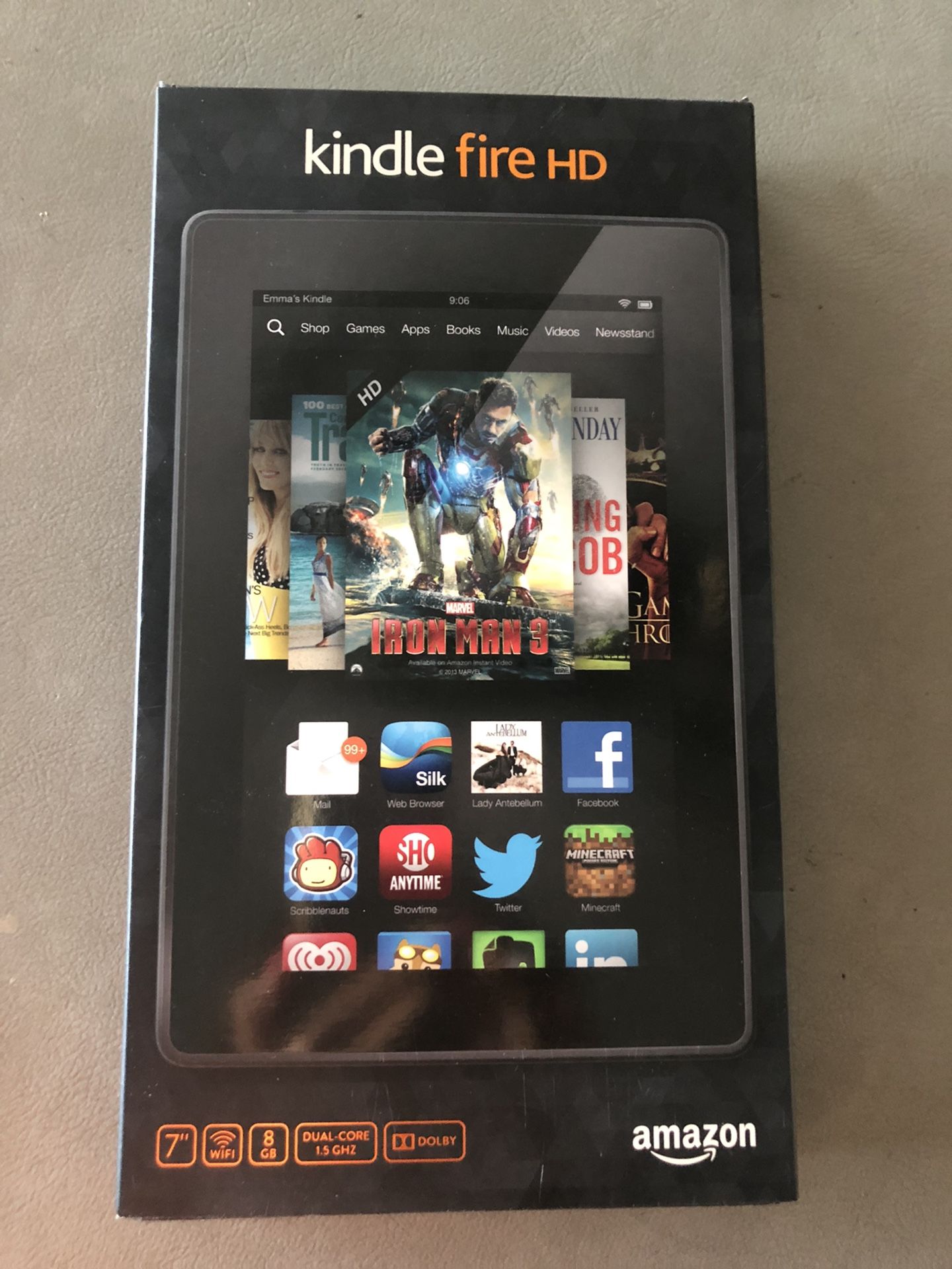 New Amazon Kindle Fire HD 7” 8GB
