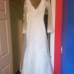 Wedding Dress With Vail