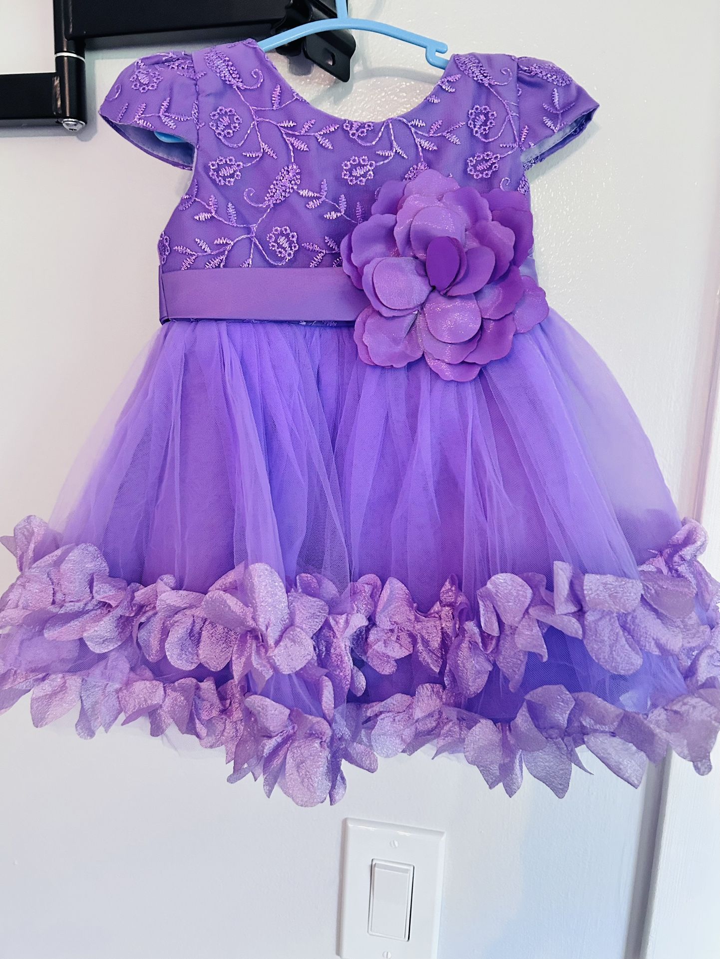 Gorgeous New Purple Infant Gown Size 0-3