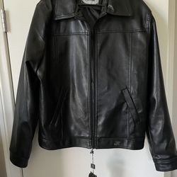 A Collezioni Black Leather Jacket