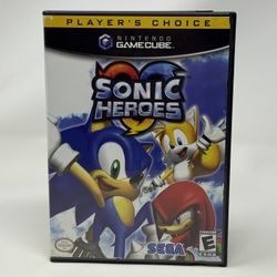 Sonic Heroes Nintendo GameCube Game and Case Mint Disc