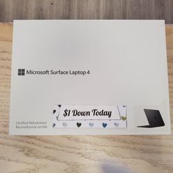 Microsoft Surface Laptop 4 (i5, 512gb, 16gb RAM) - $1 DOWN TODAY, NO CREDIT NEEDED