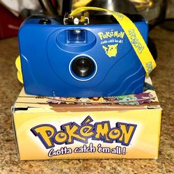 Vintage 1999 Pokemon Pocket Cam Film Camera Complete In Box