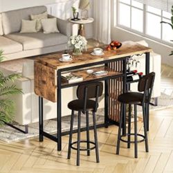 FOLDING BAR TABLE SET