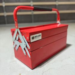 New In Box Bulldog Expandable Folding Storage Tool Box With 14 Pcs Dive Socket Wrench Set Included 