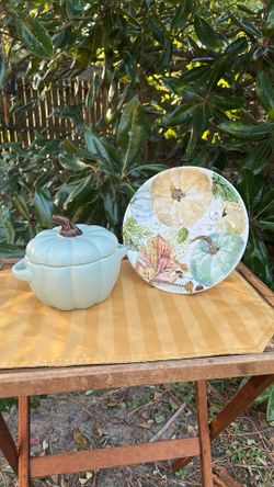 Robert Stanley Plate and Pumpkin 