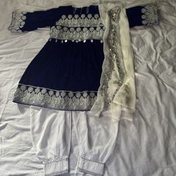 Afghan 3 Piece Dress  For Kids 