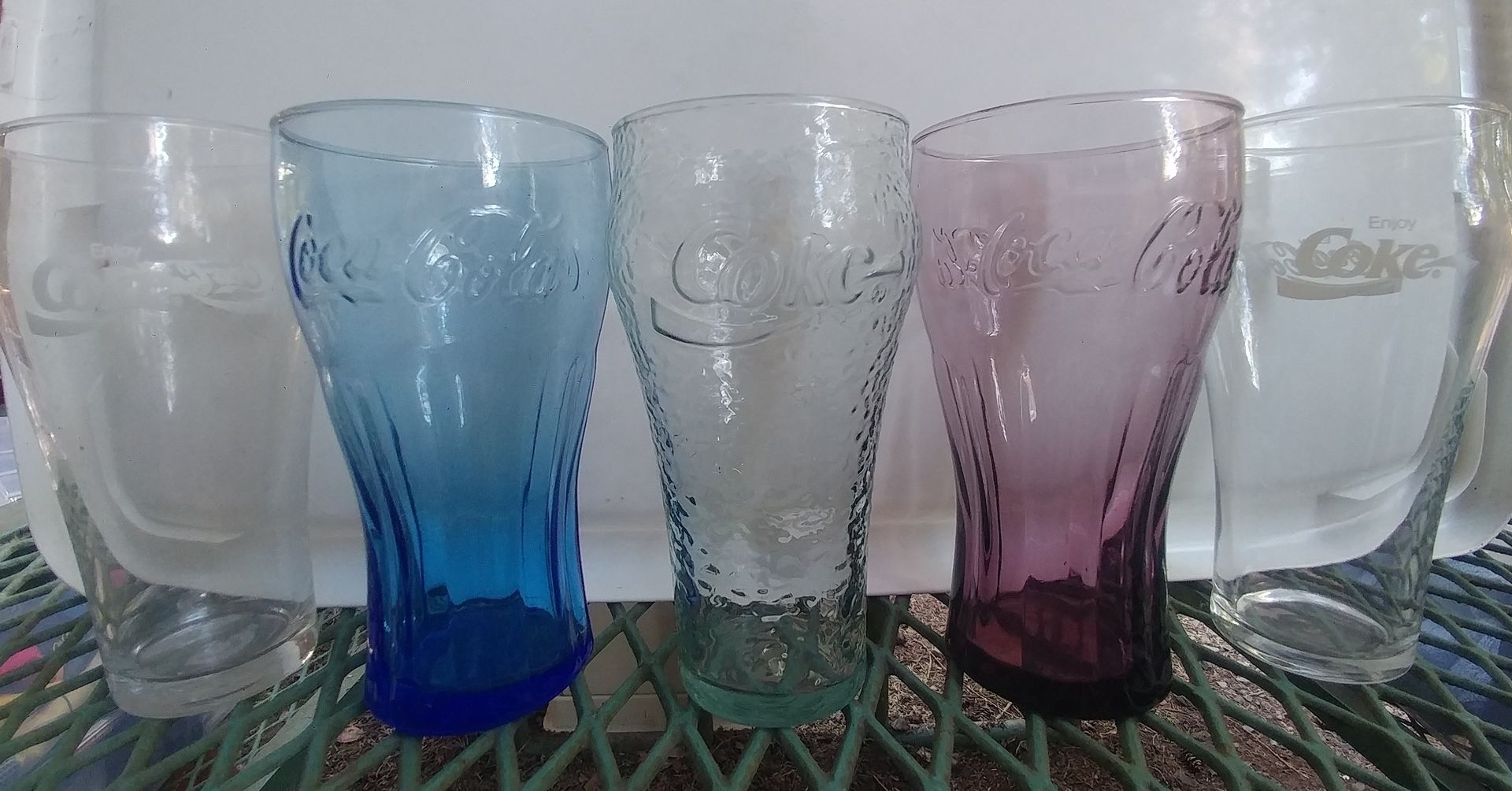 Coca Cola Collectible Glasses Set Of 5