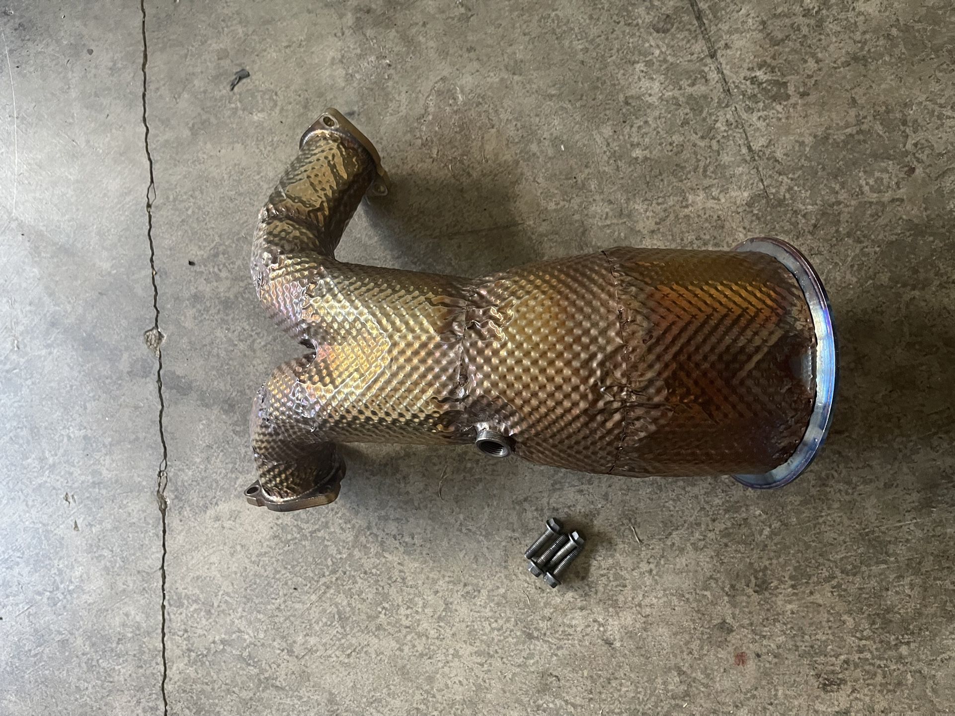 B9, B9.5 S4/S5 decat downpipe, heatshielded / B9, B9.5 S4/S5 