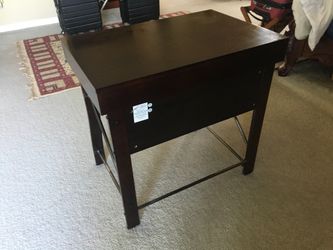 Solid Wood Compact Computer Desk 