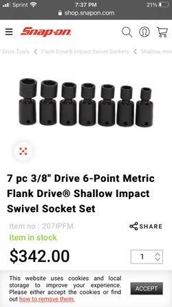 Snap on 3/8 impact swivel brand new
