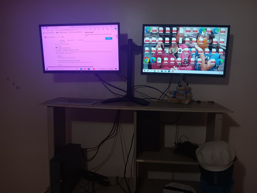 DUAL MONITOR LG COMPUTER MOUNT INCLUDED