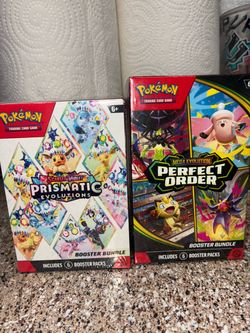 Pokémon TCG Booster Bundle prismatic and perfect order