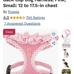 New Small Dog Harness