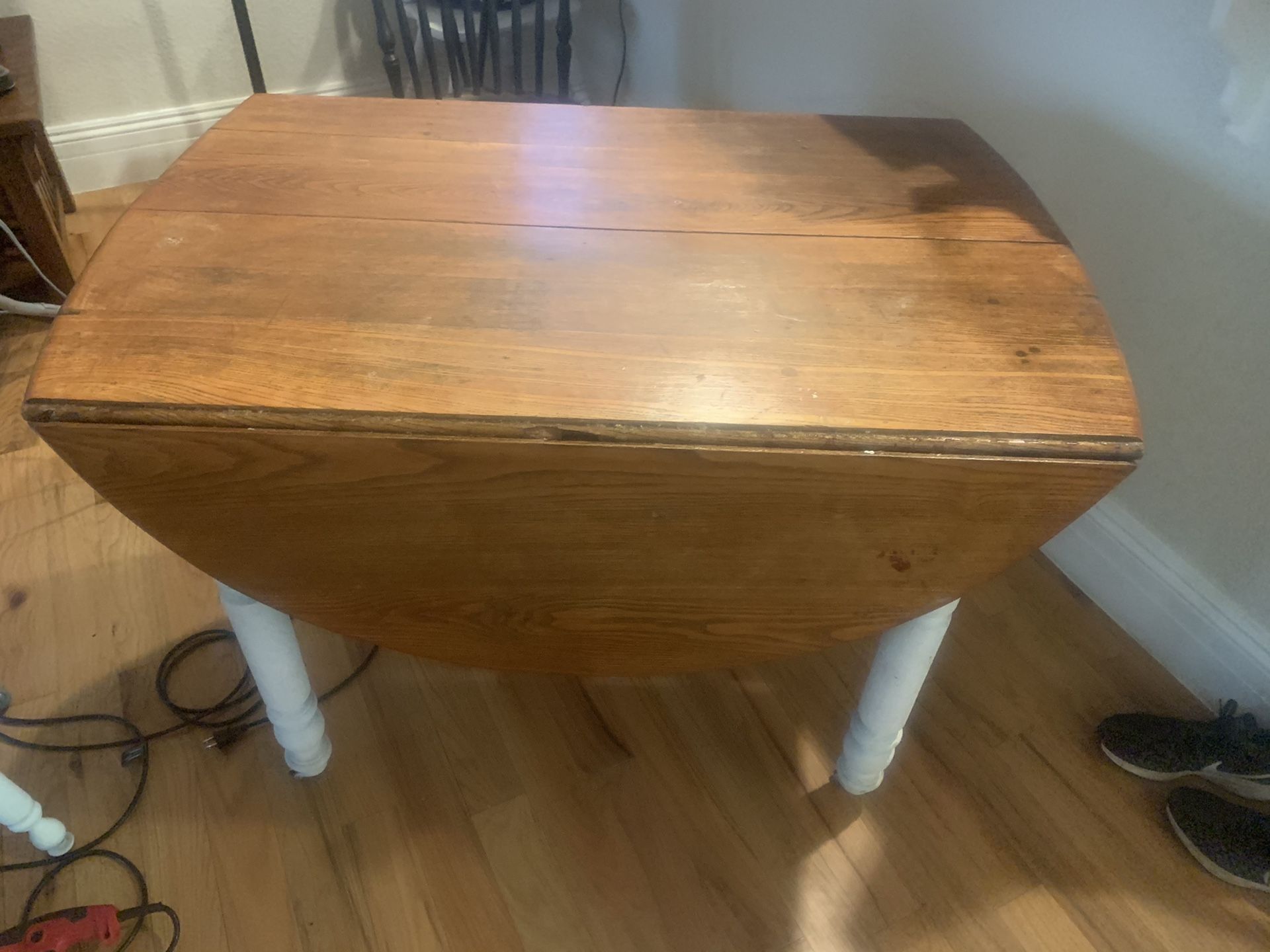 Antique real wood table and chairs