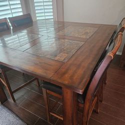 Solid Wood High Top Dining Set