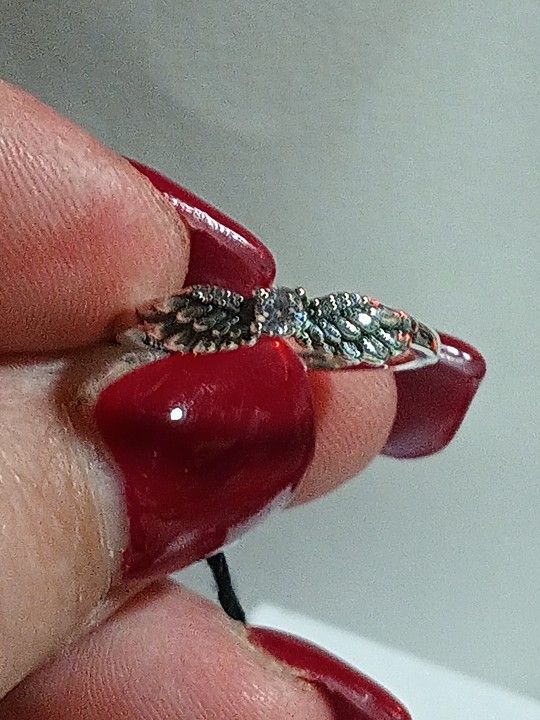 Pandora Authentic Brand New Sterling Silver Angel Wings Cz Ring Size 8