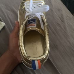 RARE Puma Clyde Gold Metallic Limited Edition NBA All-Star Game Shoes