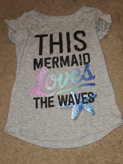 Justice size 10 mermaid shirt