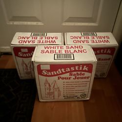 3 Boxes of Sandtastik White Play Sand